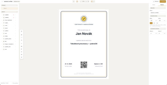 Diplomátor: diplomy pro celou třídu nebo tábor za pár minut